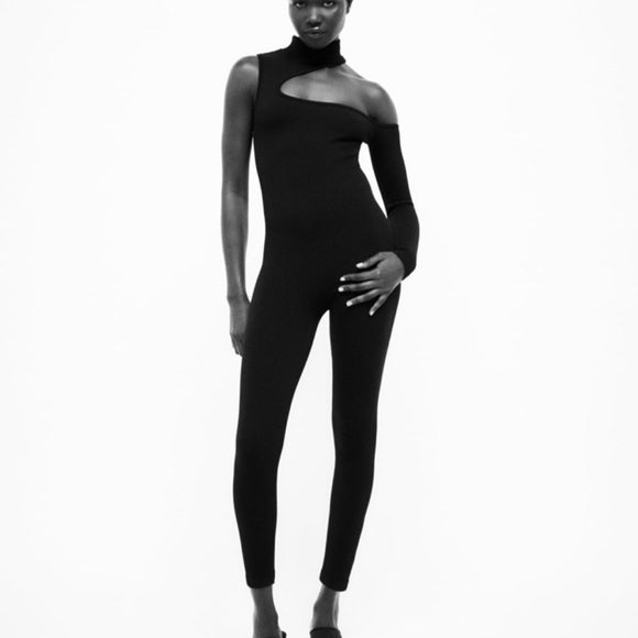 ZARA CUT OUT LONG JUMPSUIT - Picture 1 of 7